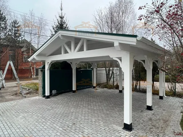 Навес для двух машин КАТАЛОНИЯ — Фото 2