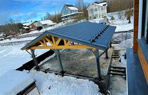 Навес для двух машин НАПОЛЕОН — Фото 6