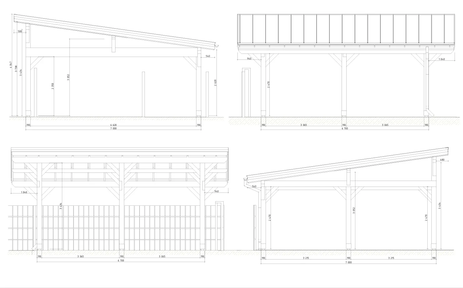 Односкатный навес для машин ХАРТВУД — Фото 8