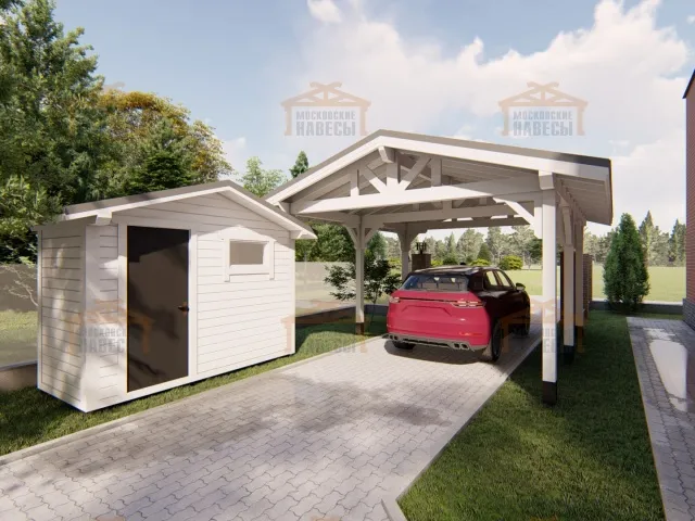 Навес для авто и хозблок ИЗМИР — Фото 5