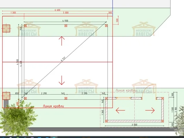 Навес для авто и хозблок ИЗМИР — Фото 4