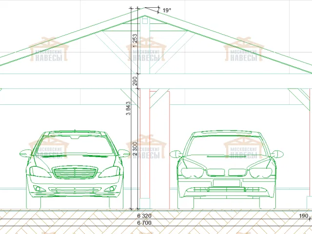 Деревянный навес РУБЛЕВСКИЙ — Фото 9