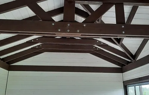 Застекленная беседка с хозблоком САКСОНИЯ 2.0 — Фото 7