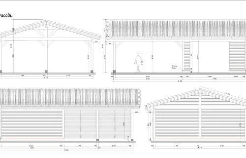 Навес для двух авто с хозблоком ПАРКВИЛЛЬ — Фото 7