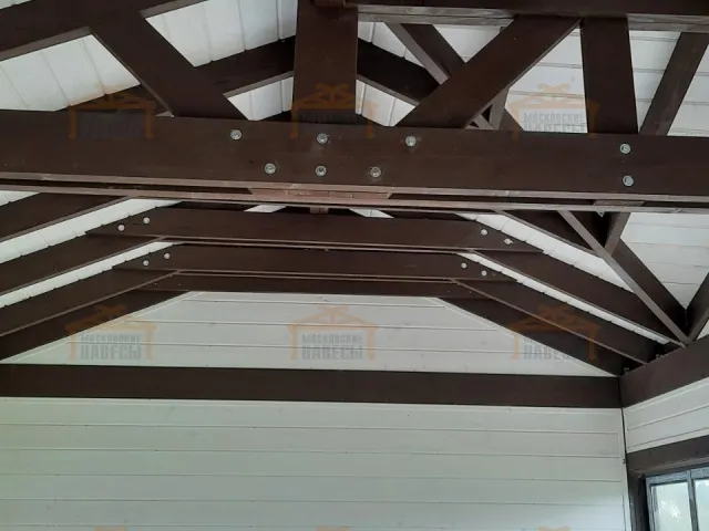 Застекленная беседка с хозблоком САКСОНИЯ 2.0 — Фото 7