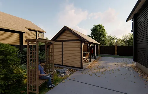 НАВЕС-БЕСЕДКА КАРПАТЫ — Фото 5