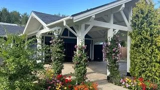 Навес для двух машин с хозблоком ГОРКИ - миниатюра