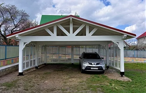 Навес для двух машин НАПОЛЕОН 2.0 — Фото 5