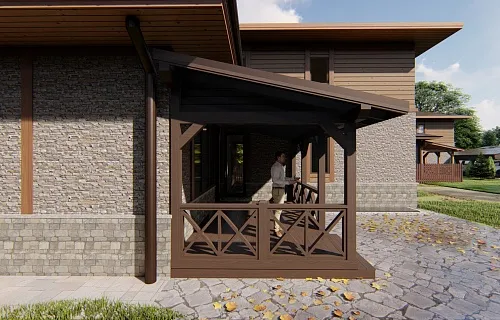 ДЕРЕВЯННАЯ ВЕРАНДА ВЕГА — Фото 3