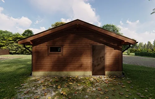 Навес для двух авто с хозблоком ЮПИТЕР — Фото 9