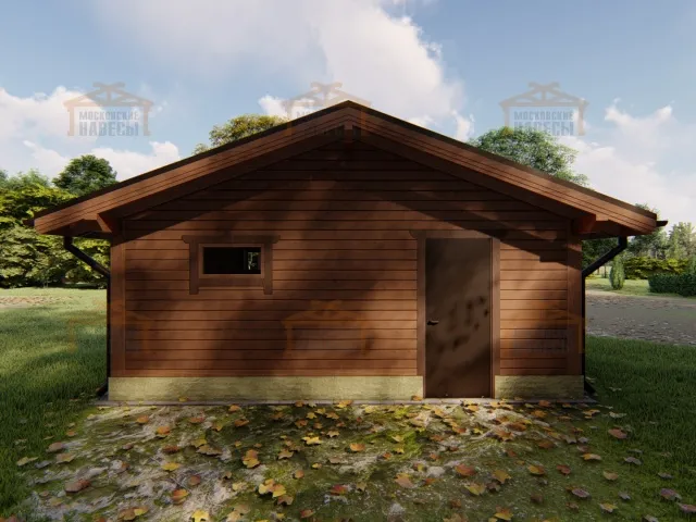 Навес для двух авто с хозблоком ЮПИТЕР — Фото 9