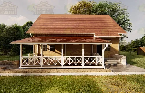 ВЕРАНДА К ДОМУ ЦВЕТОЧНАЯ — Фото 4