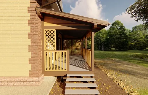 ВЕРАНДА ИЗ ДЕРЕВА ВЕКТОР — Фото 4