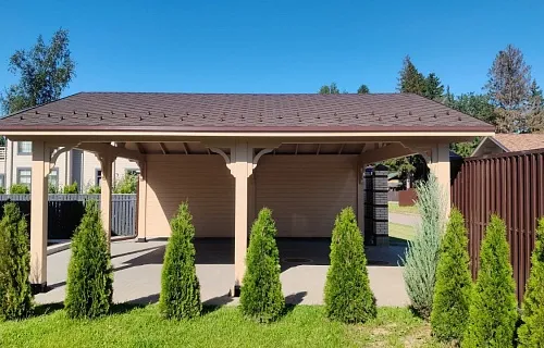 Навес для двух машин НАПОЛЕОН — Фото 11