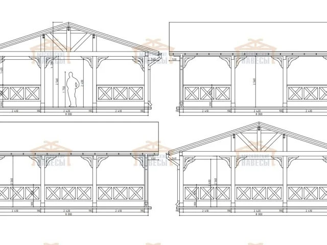 НАВЕС-БЕСЕДКА АРКТИКА — Фото 8