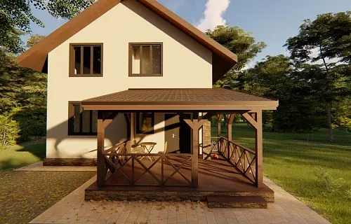 ВЕРАНДА К ДОМУ ЯНТАРНАЯ — Фото 5