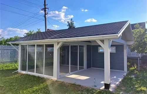 Застекленная беседка БУРЕВЕСТНИК — Фото 5