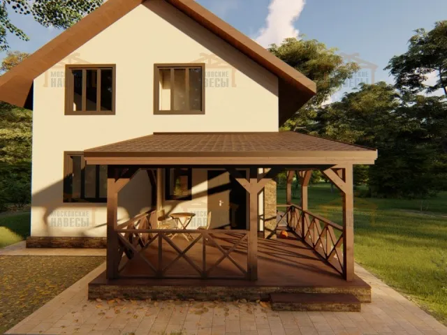 ВЕРАНДА К ДОМУ ЯНТАРНАЯ — Фото 5