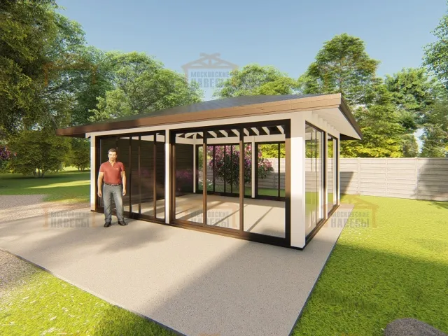 Застекленная беседка ЧАЙКА — Фото 7