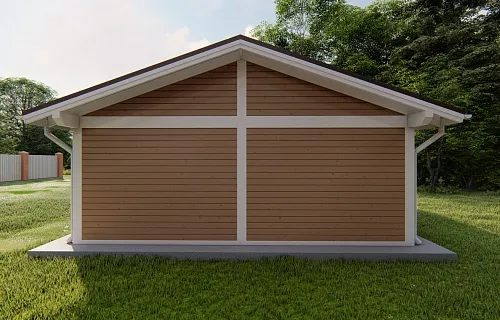 Навес для двух машин с хозблоком РИВЬЕРА 2.0 — Фото 7