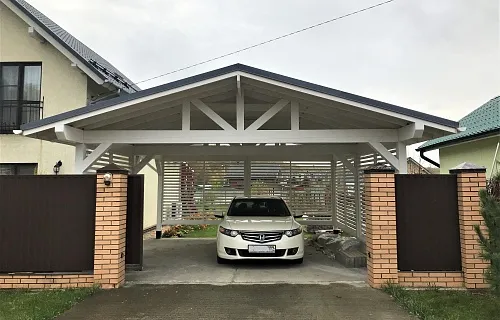 Навес для двух машин КАНТРИ — Фото 7