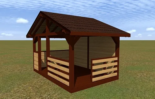 НАВЕС-БЕСЕДКА ОРФЕЙ — Фото 6