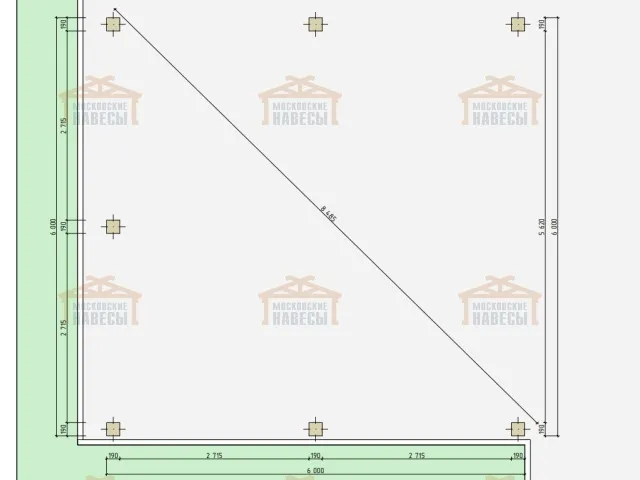 Навес для двух машин ФОРТЕ — Фото 8