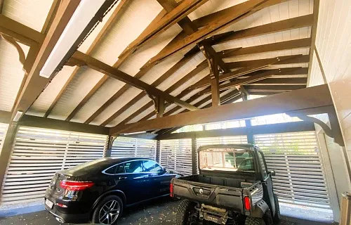 Навес для четырех авто с хозблоком АРНОЛЬД — Фото 5