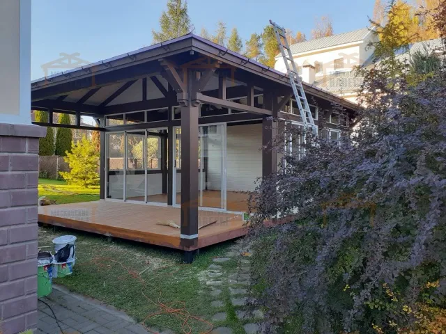 Застекленная беседка ГРАФСКАЯ ПРИСТАНЬ 3.0 — Фото 6