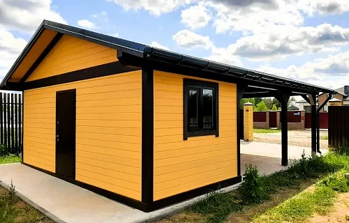 Навес для двух машин с хозблоком РИВЬЕРА — Фото 4