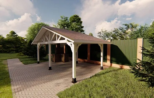 НАВЕС ДЛЯ БАРБЕКЮ ЭДЕМ 2 — Фото 7