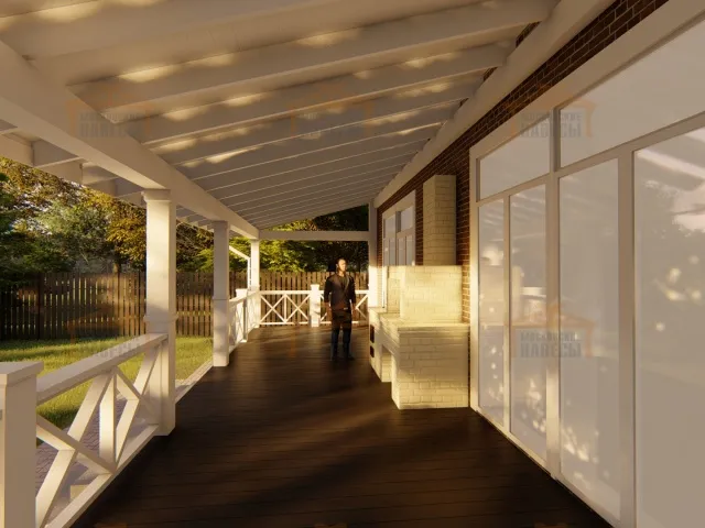 ВЕРАНДА К ДОМУ ГОРКИ-8 — Фото 3