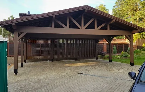 Навес для трех машин ТРИО — Фото 13