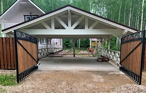 Навес для двух машин НАПОЛЕОН — Фото 3