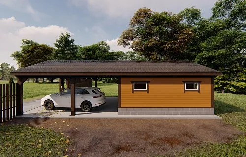 Навес с хозблоком АТМОСФЕРА — Фото 10