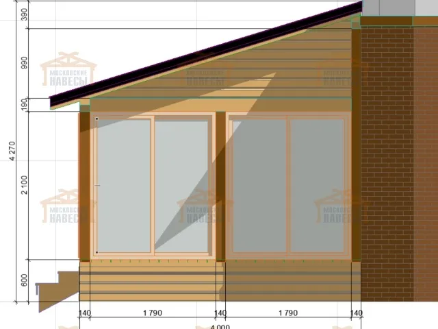 Застекленная беседка ЮНОНА — Фото 6
