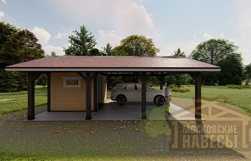 Навес с хозблоком ГАМАЮН — Фото 8