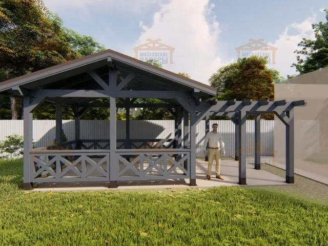 НАВЕС-БЕСЕДКА АДРИЯ — Фото 4