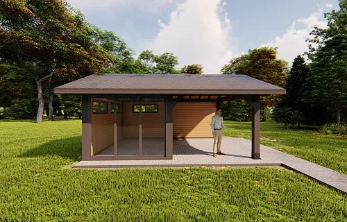 Застекленная беседка БУРЕВЕСТНИК 2.0 — Фото 13