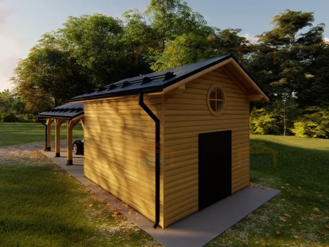 Гараж и навес для машин МИЛЛЕНИУМ — Фото 4