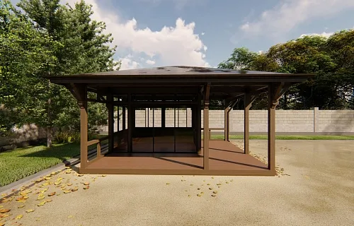 Застекленная беседка ГРАФСКАЯ ПРИСТАНЬ MINI — Фото 5