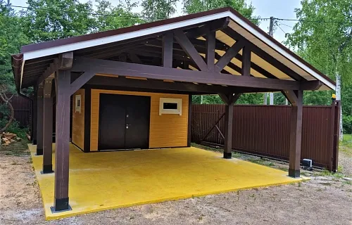 Навес с хозблоком ГАМАЮН — Фото 4