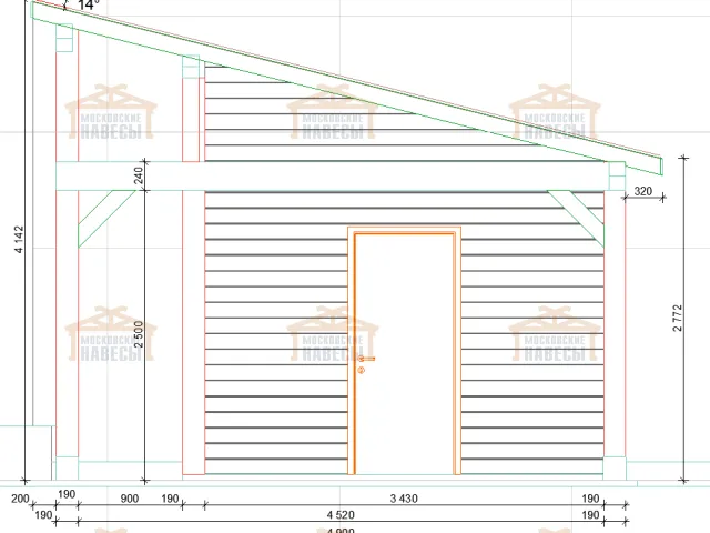 Навес с хозблоком ОРИОН — Фото 9