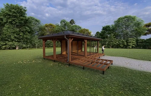 Застекленная беседка АДМИРАЛ 2.0 — Фото 7