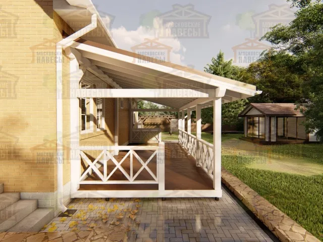 ВЕРАНДА К ДОМУ ЦВЕТОЧНАЯ — Фото 5