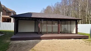 Застекленная беседка ЛЕТНЯЯ РОЩА - миниатюра