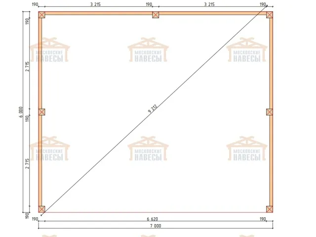 Навес для двух машин НАПОЛЕОН 2.0 — Фото 10