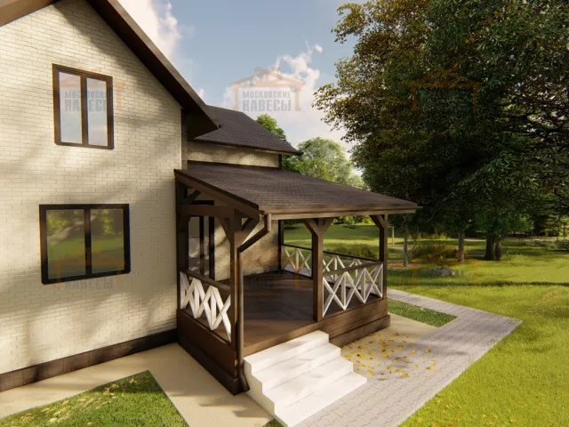 ВЕРАНДА К ДОМУ ЛЕСНАЯ — Фото 8