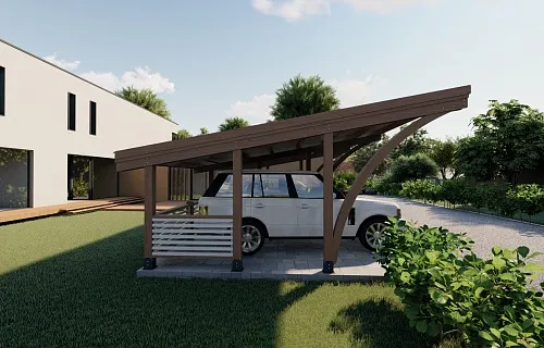 НАВЕС С ГНУТОКЛЕЕНЫМИ БАЛКАМИ РОДОС — Фото 4