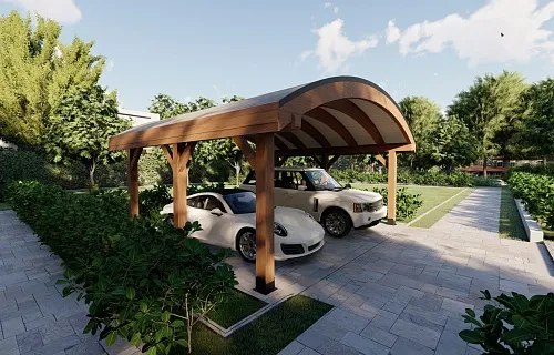 НАВЕС С ГНУТОКЛЕЕНЫМИ БАЛКАМИ ОКСФОРД — Фото 5